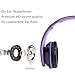 G Galice Kids Headphones for Boys Girls Adults with Microphone Volume Control Removable Audio Cable Black/Purple