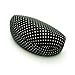 Womens Large Leather Clam Shell Sunglasses Eye Glasses Hard Case