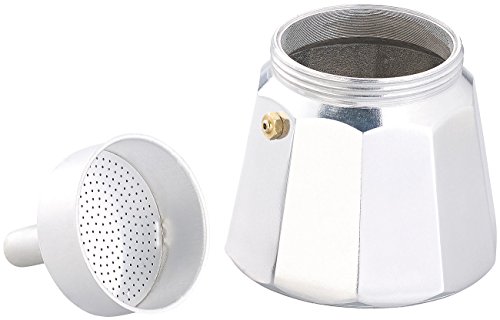 Cucina di Modena Espressokocher: Espresso-Kocher für 6 Tassen, für Gas, Elektro-Herd und Ceran-Feld (Mokkakanne) – Bild 6
