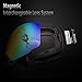 OutdoorMaster Ski Goggles PRO - Frameless, Interchangeable Lens 100% UV400 Protection Snow Goggles for Men & Women (Blue Frame VLT 15% Grey Lens with Full REVO Blue and Free Protective Case)