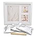 Baby Handprint Picture Frame Kit - Mold Free Treatment, 100% Glass Face, How to Video, Ideal Baby Shower Or Registry Gift for Newborn Boys Or Girls, Personalized Nursery Room Decor