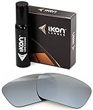 Polarized Ikon Iridium Replacement Lenses for Oakley Fuel Cell Sunglasses - Silver Chrome Mirror