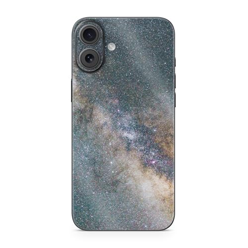 Glossy Glitter Phone Skin Compatible with Apple iPhone 16 Plus - Galactic Lands…