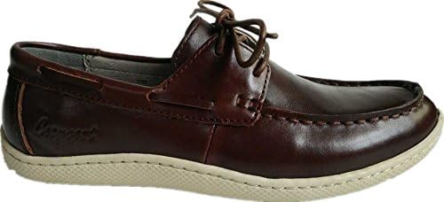 Cosycost Oxfords real Leather Running Shoes Breathable Casual Sports Shoes Fashion Sneakers Walking Shoes men's Oxfords Leather athletic Shoes 013M (8.5, Dark Coffee)