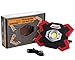 sunzone LED Work Light 20 Watt 1200 Lumens FloodLight Outdoor Camping Fishing Spotlights Searchlight Built-in Rechargeable Lithium Batteries Lamp with USB Ports (6006 Red)