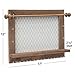 EXCELLO GLOBAL PRODUCTS Rustic Wall Mounted Jewelry Organizer: Shabby Chic Jewelry Box Alternative with 5 INTERCHANGABLE Background Options/Bracelet Organizer/Necklace Holder/Earring Organizer