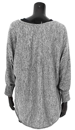 Emma-Giovanni-Damen-Oversize-Oberteile-TshirtPullover-2-Stck-Made-In-Italy