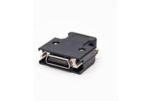 ELECBEE Screw Type SCSI Connector Male 26 Pin Black Plastic Shell MDR Type