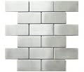 Stainless Steel Subway Brick Kitchen Backsplash Bathroom Mosaic Tile