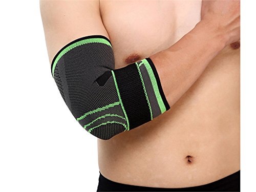 Huasen Sports Safe Guard Fitness Elbow Sleeve Elbow Compression Sleeve Elbow Support for Men Cycling Sports - Thumbnail 5