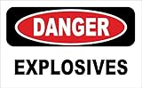 Danger Explosives Bumper Sticker 6