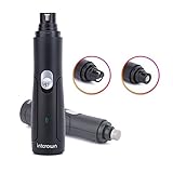 Intcrown Dog Nail Grinder Rechargeable Pet Nail Trimmer for Large, Middle, Small Dogs and Cats