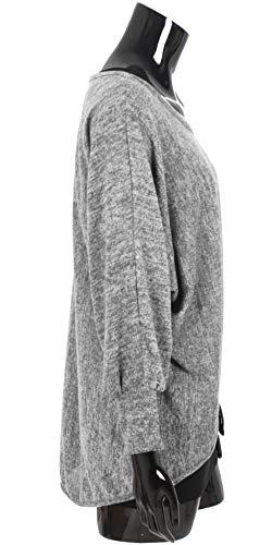 Emma-Giovanni-Damen-Oversize-Oberteile-TshirtPullover-2-Stck-Made-In-Italy