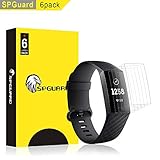 Spguard Compatible Fitbit Charge 3 LiQuidSkin Screen Protector [6-Pack], Fitbit Charge 3 Smartwatch Screen Protectors Screen HD Clear Film Anti-Bubble Screen Films[Active Protection]