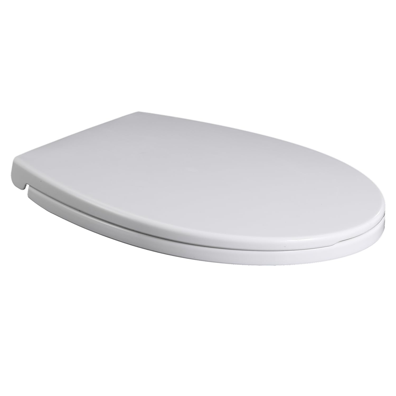 Hanra Toilet Seat, Soft Close & Quick Removal Feature for Easy Cleaning, Standard Oval Shape Top Fix Toilet Seat White with Adjustable Hinges, 460L x 370W