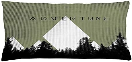Adventure Throw Pillow Cushion Cover, Not All Who Wander are Lost Words of Wisdom Boho Chic Feather Grunge Look, Decorative Square Accent Pillow Case,18 X 18 inches, Turquoise White
