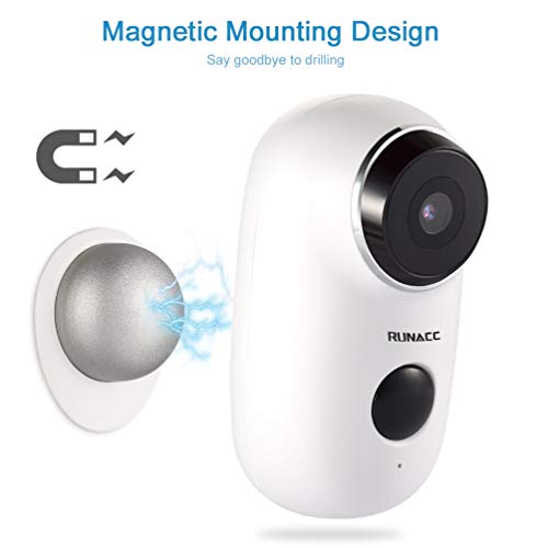 RUNACC Wireless Security Camera, Home WiFi Camera System Indoor Outdoor with 2-Way Audio Talk WiFi Camera Night Vision Function - Thumbnail 2