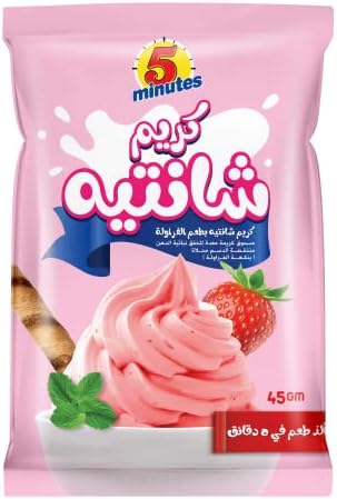 سعر 5 Minutes Whipped Cream Strawberry Sachet - 45gm فى مصر | بواسطة ...