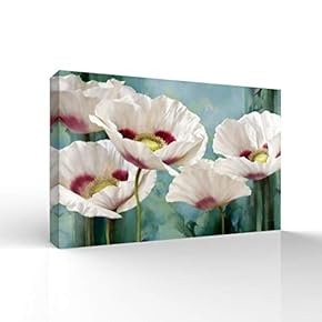 Wall26-Canvas Wall Art-Vintage Flower-Giclee Painting Wall Art for Bedroom Living Room Home Decoration - 12x18 inches