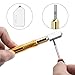 Adevena 5mm-15mm Metal Handle Pencil Style Oil Feed Tungsten Carbide Tip Glass Cutter Cutting Tools, Mosaic/Tiles/Stained Glass Cutting Tool(Gold)