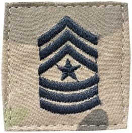 Amazon アメリカ陸軍 階級章 上級曹長 ベルクロ付き ワッペン パッチ 徽章 マルチカモ Mc ワッペン アップリケ 通販