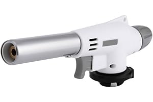 Butane Torch Head, Culinary Professional Kitchen Butane Torch Grilling Blow Torch Lighter Chef Cooking Torch for Desserts, Cr