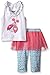 Mud Pie Little Girls' Toddler Two Piece Set Sleeveless, Ladybug, 2T