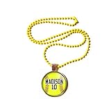 Softball Necklace Personalized with Your Name and Number, Custom Girls Softball Pendant Jewelry