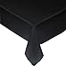 HeroFiber Disposable Paper Dinnerware for 24 - Black - 2 Size Plates, Cups, Napkins , Cutlery (Spoons, Forks, Knives), and tablecovers - Full Party Supply Pack