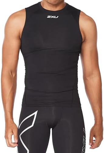 Amazon.com: 2XU Mens Ignition Comp Long Sleeve Large Black/Silver