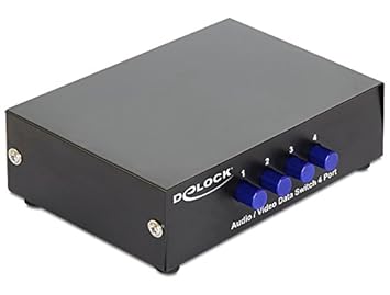 DeLock Switch 4-Port Audio/Video manuell bidirektional