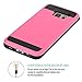 Galaxy S6 Case, EC Samsung Galaxy S6 Wallet Case, Hybrid High Impact Resistant Protective Shockproof Hard Shell with Card Holder Slot Cover for Samsung S6 (Pink)