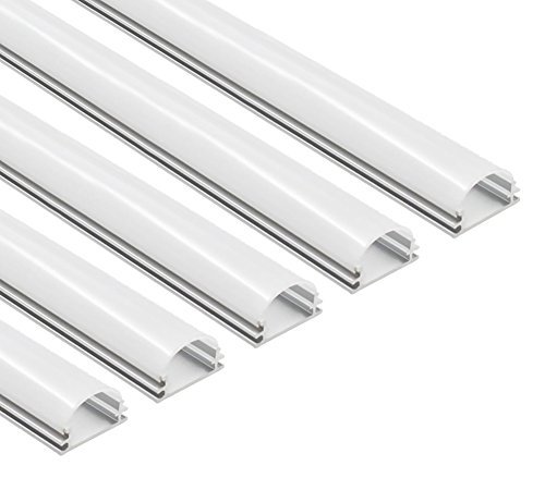 TORCHSTAR 5 Pack 3.3ft/1m Aluminum U-Shape Channel