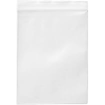 Amazon.com: Ziplock Bag Transparent Plastic Reclosable Zipper Poly ...