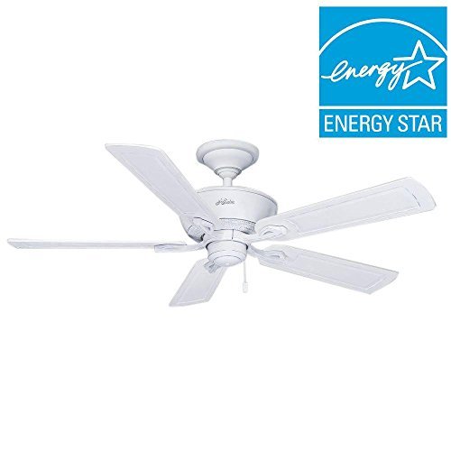Amazon Com Hunter Caicos 52 In Cottage White Wet Rated Ceiling