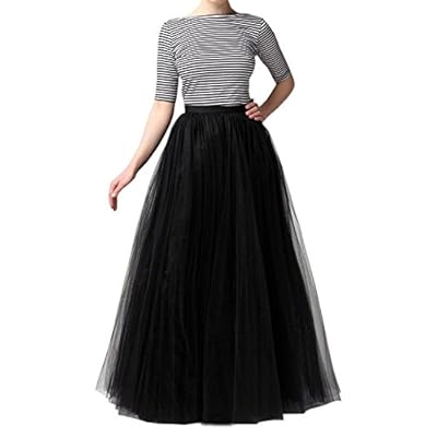 EllieHouse Womens Long Tutu Tulle Skirt PC02