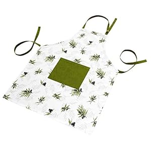Lashuma Keukenschort dames en heren, barbecueschort met zak, bakschort 80×65 cm
