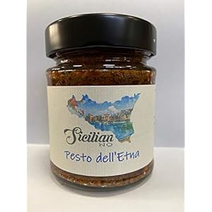Spicy Pesto Etna-280gr-Vegan- Artisan -100% Gemaakt in Sicilië.-100% Luxe Zelfgemaakt voedsel.Italiaanse pesto voor…
