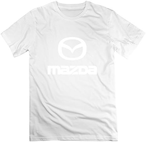 AJLNA Men's Mazda Logo T-Shirt Large White