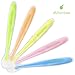 Silicone Baby Spoon Pack, Soft Silicone Baby Spoons for First Stage Feeding, Essential Baby Utensils for Infants and Toddlers, 6.25 Inches Long Baby Spoon Set, Pack of 5