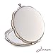 Jinvun Compact Personal Mirror for Makeup (Sugar Skull) Round, Handheld Portable/Vintage, Antique Day of the Dead Decorations/Purse, Small Bag, and Travel Carry/Foldable, Flip Open