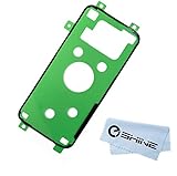 EShine Battery Back Cover Adhesive Sticker for Samsung Galaxy S7 Edge G935 (ALL CARRIERS)+ EShine Cloth