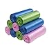 Cand 3 Gallon Garbage Bags, Colorful Clear Trash Bags for Office Home, 9 Rolls / 180 Counts