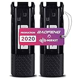 2PCs 3800 mAh Mirkit Replacement Batteries BL-8 Li ion 7.4V for Baofeng UV-82HP, UV-82HPL, UV-82, UV-82C, UV-82X, Two-Way Ham Radios, Rechargeable Extended Batteries by Mirkit Radio, USA Warranty
