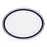 Noritake Crestwood Cobalt Platinum 12-Inch Oval Platter