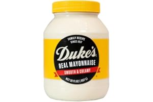 Dukes Mayonnaise 30 oz Jar Smooth & Creamy W/Exit 28 Bargains Sticker Real Mayonnaise
