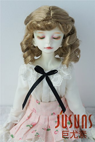 JD380 7-8' Harry Potter Movie Brown Hermione Doll wigs 18-20CM 1/4 MSD synthetic mohair BJD Wig