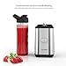 Personal Mini Blender Smoothie Maker Single Service for Shakes and Smoothie, homgeek Portable Small Fruit Vegetable Milk Countertop Mixer Juicer Cup with Travel Lid 600ml Tritan Travel Sport Bottle