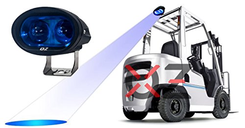 FR Series OZ-USA 4" High Output Oval Forklift Light 10w Blue LED Spot Beam Warehouse Safety Warning Lamp Spot Offroad Motorcycle SUV ATV Outdoor Garden Lighting Race 12V 48V