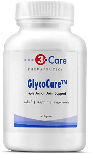 3Care® GlycoCare with GlycoMarine New Zealand Green Lipped Mussel Joint Formula | A Natural Alternative to Pain Relief and Advil or Nsaids | Perna canaliculus| (60 caps)